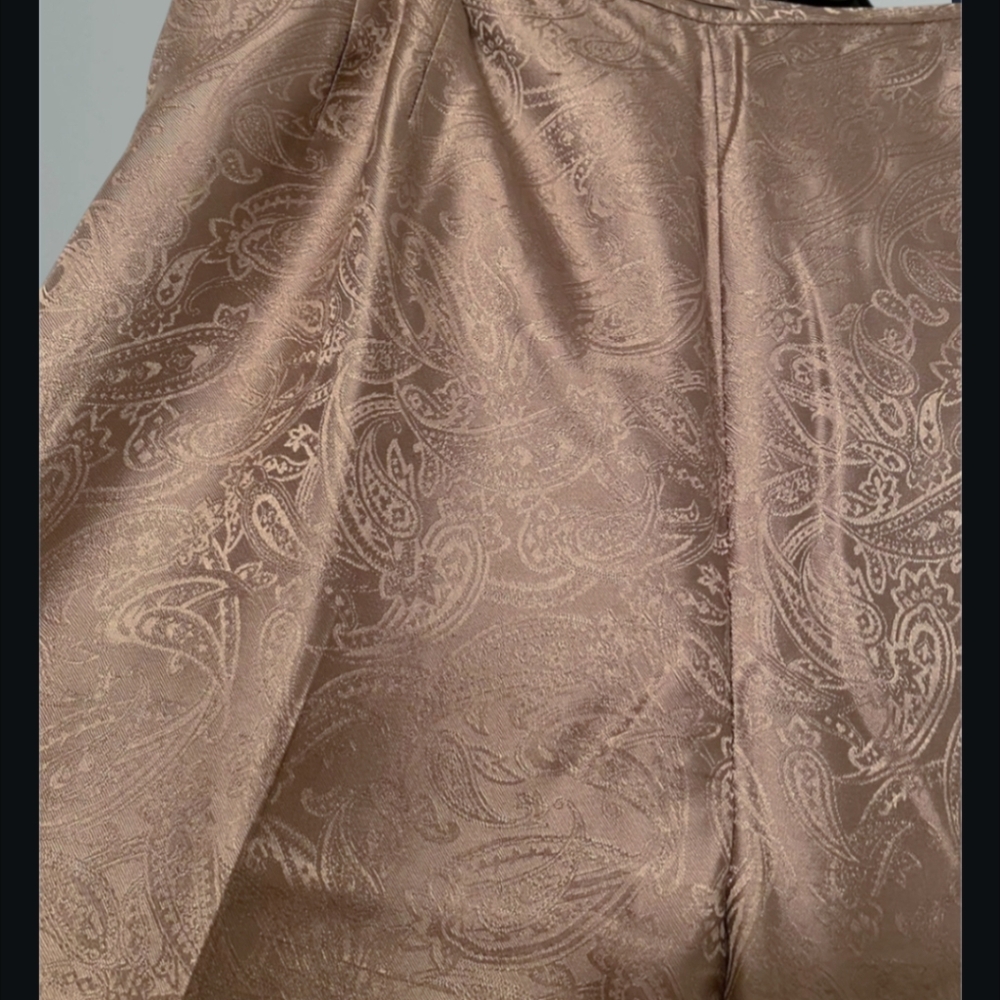 Vintage Travis Ayers Gold Paisley Silk Trousers - Picture 5 of 8